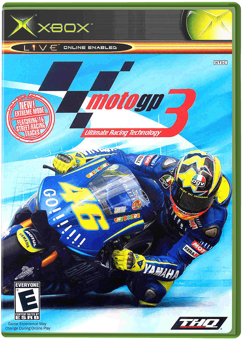 MotoGP 3 box art for Xbox